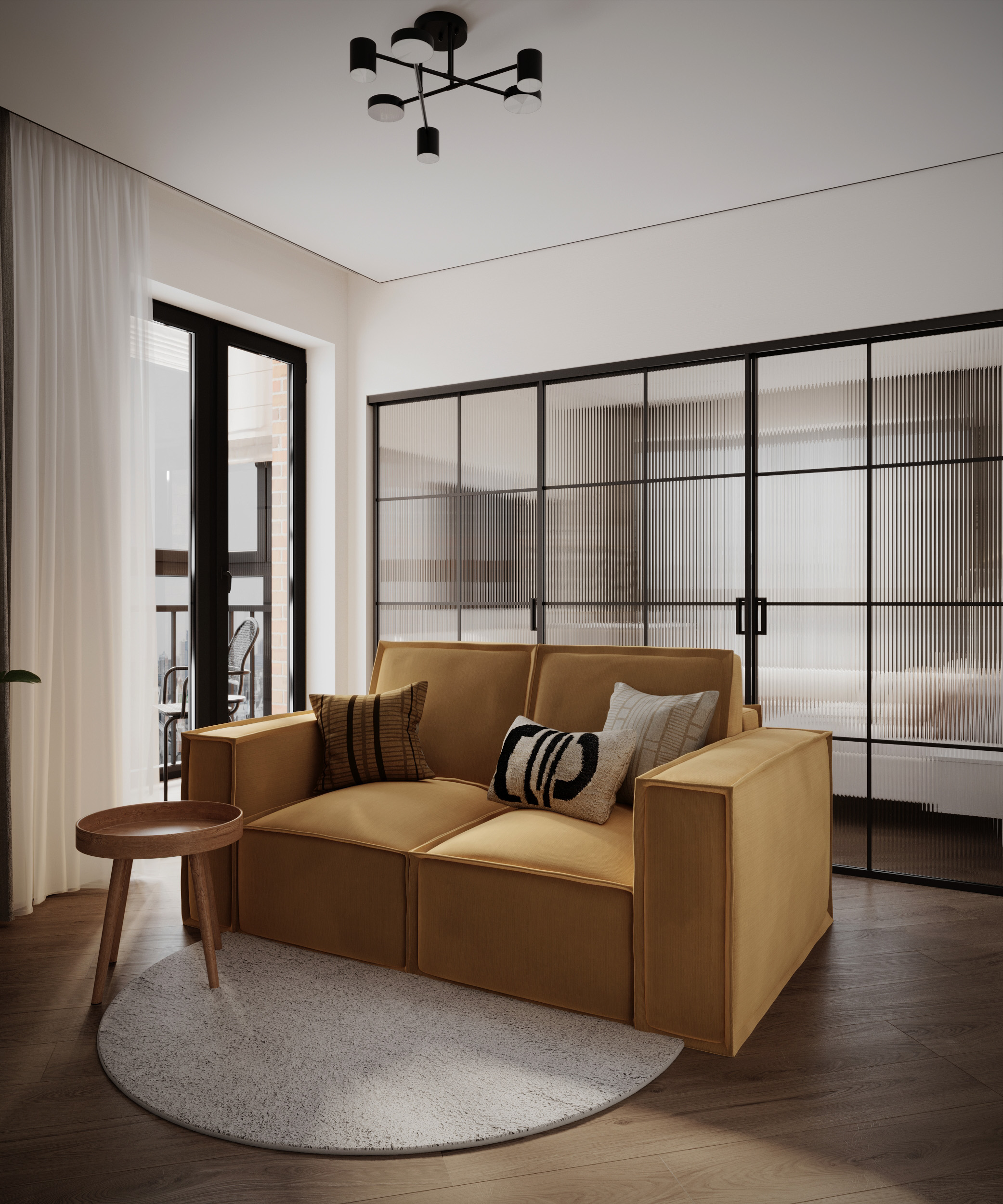 Просторная кухня-гостиная премиум класса